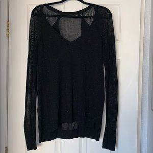 ROCK & Republic Black long sleeve sweater T-shirt